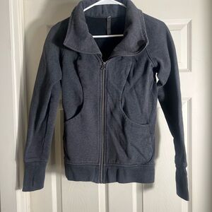 lululemon athletica Charcoal Gray Jacket size 4 scuba full zip